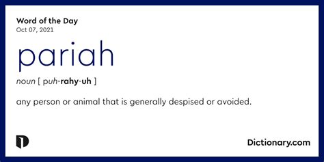 pariah synonym|pariah definition antonym.